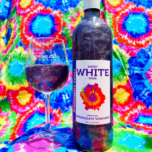 Sweet White Winestock Purple Glitter