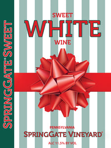 Sweet White Green Christmas Glitter Wine