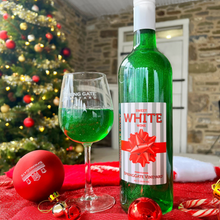 Load image into Gallery viewer, Sweet White Green Christmas Glitter Wine
